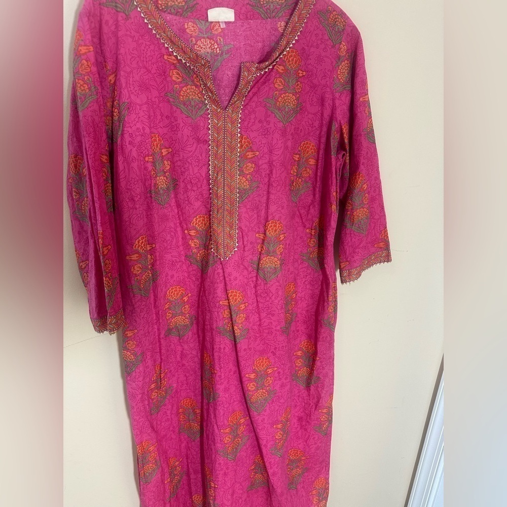Diza cotton vibrant block print Kurta size M